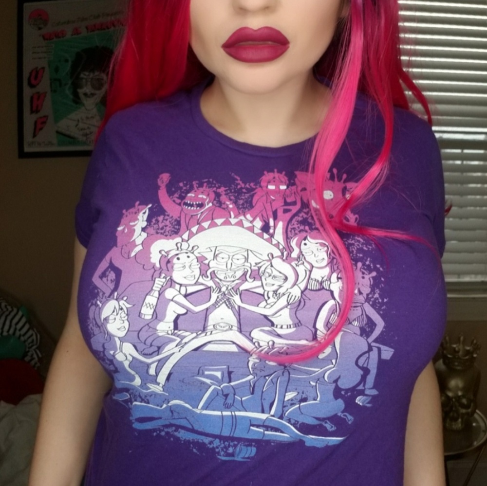 Rick and morty tee shirt sz medium